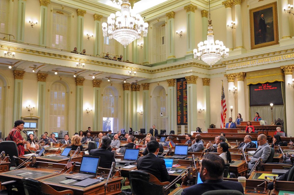 California State Assembly in Session